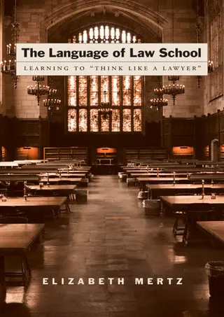 Learning to &ldquo;Think Like a Lawyer&rdquo;